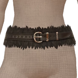Delirious Black Fur Belt