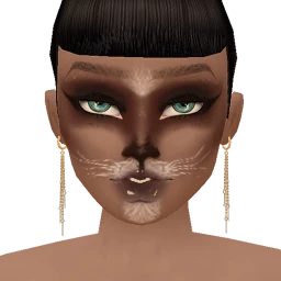 Flawless Poppy Kitten Face Paint