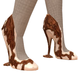 Cosmos Melted Chocolate Décolleté Heels