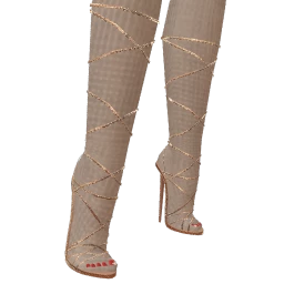 Ikon Elite Dazzling Sparkle Chain High Heels