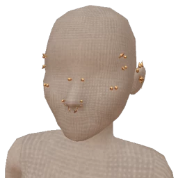 Delirious Golden Face Piercings