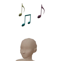 Emboss Party in the Park Floating Music Notes