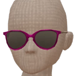 Mahiki Pink Plastic Sunglasses