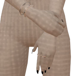 Flawless Black Nails With Silver Chains