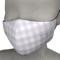 Dolly Bop Purple Gingham Face Mask