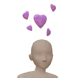 Yume Purple Floating Hearts