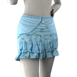 Chiara Floral Skies Skirt