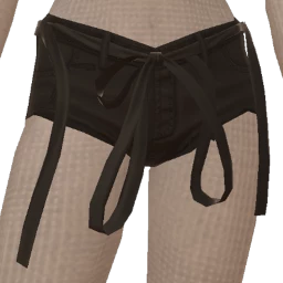 USAesthetics Black Diamond Bunny Shorts