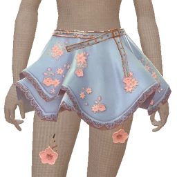 Cloud Nine Romantic Blue Lace Skirt