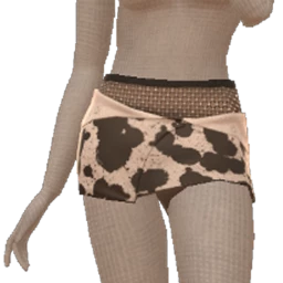 Cloud Nine Cow Print Sheer Mesh Diamond Studded Skirt