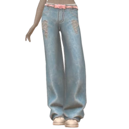 Cruz Sizzling Summer Frayed Bow Jeans