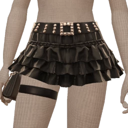 Delirious Charcoal Inferno Mini Skirt