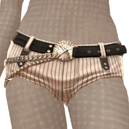 Front Row White Low Rise Rebel Rise Shorts