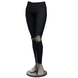 Garage Blue Black Premium Retro High Waist Jegging