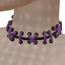 Cosmos Violet Stitch Necklace