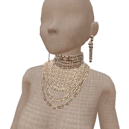 Ikon Pixel Diamond Earrings And Chains