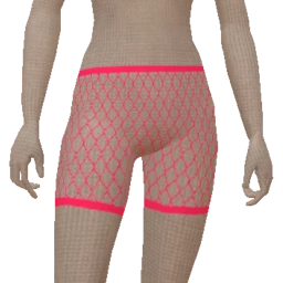 Cloud Nine Pink Mesh Fishnet Short Tights