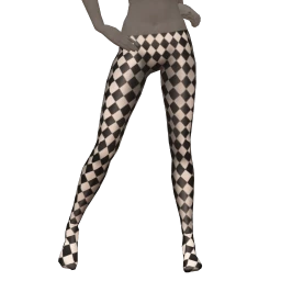 Cosmos Checkered Jest Tights