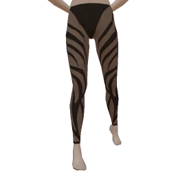 Front Row Mocha Stripe Tights