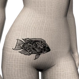 Zentangle Fish Tattoo