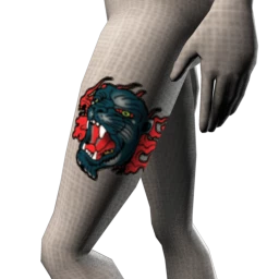 Lethal Panther Head Tattoo