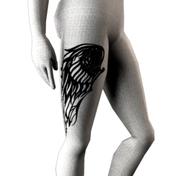 Feathered Wing Tattoo