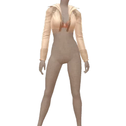 Bionic Cream Jacket With Metallic Top