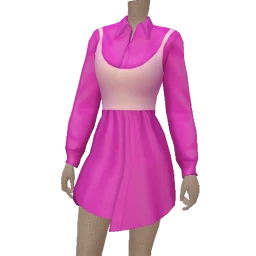 Chiara Think Pink Shirt Dress