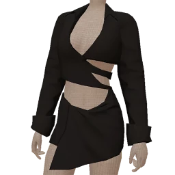 Chiara Cut It Out Black Dress