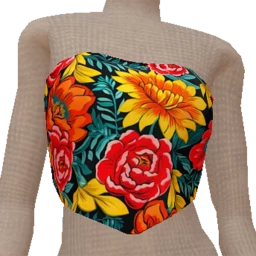 Prevail Silk Floral Bandana Top