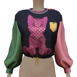 Cruz Colourful Cat Sweater