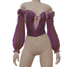 Delirious Velvet Goth Corset With Bell Sleeves