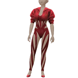 Front Row Red Flame Outfit