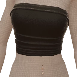 Drop Science Black Velvet Tube Top