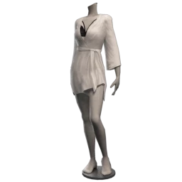 White Silk Dressing Gown