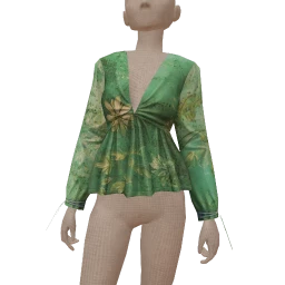 Prevail Green Flower Top