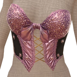Ikon Elite Mauve Purple Silk Sparkle Corset