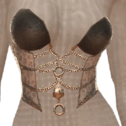 Ikon Elite Black And White Chained Corset