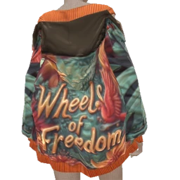 Cruz Wheels of Freedom Boyfriend Jacket