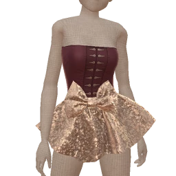 Front Row Bordeaux Glow Outfit