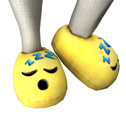 Cosmos Sleepy Emoji Slippers