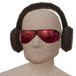 Front Row Burgundy Chic Earmuffs And Shades Combo