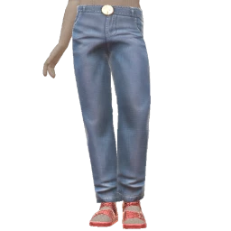 Cloud Nine Light Denim Jeans With Bling Sandals