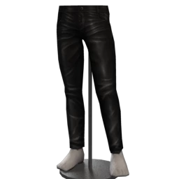 Foal Black Leather Trousers