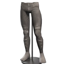 Front Row Skinny Ripped Jeans - Grey