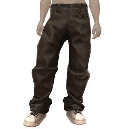 Front Row Play Hard Black Baggy Jeans