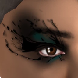 Black Rainbow Living Shadow Makeup  (Green)