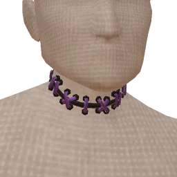 Cosmos Violet Stitch Necklace