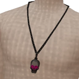 Foal Black Skull Necklace