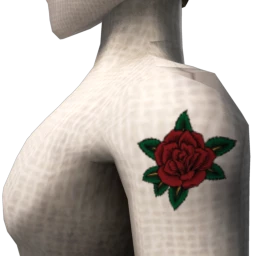 Elegant Single Rose Tattoo